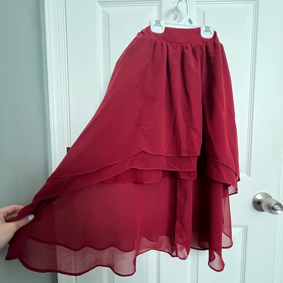 Staring at Stars Dresses & Skirts - Maroon High-Low Skirt
